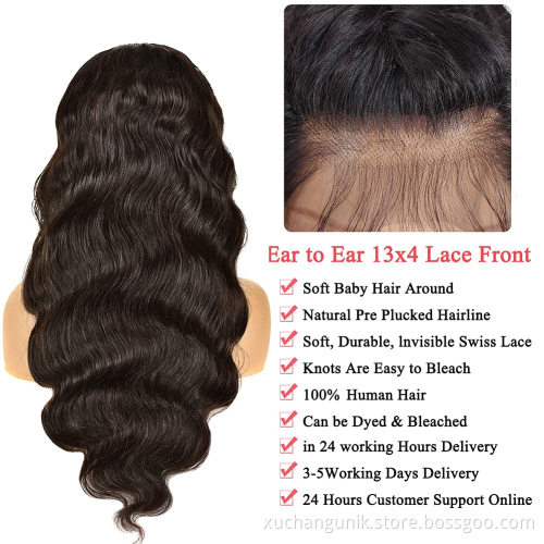 Wholesale 28 30 Inchesd Hair Brazilian Body Wave Swiss Lace Wig Vendors Raw Virgin Cuticle Aligned Wigs Human Hair Lace Front